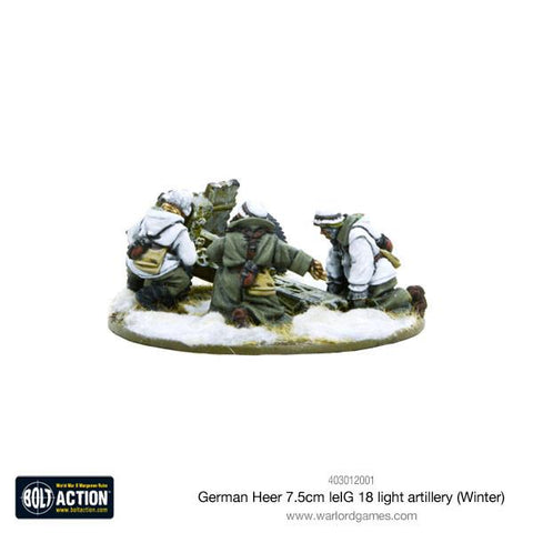 German Heer 7.5cm leIG 18 light artillery (Winter)