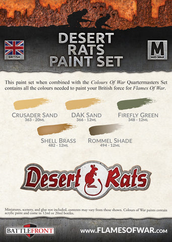 Desert Rats Paint Set