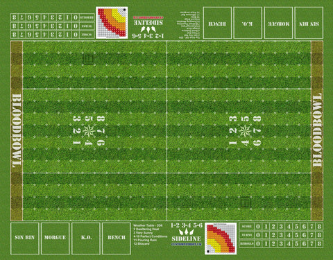 LUSH GRASS - Blood Bowl Pitch my